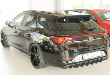 Rieger Heckeinsatz (für Fzg. ohne AHK) für Cupra Leon (KL) ABS schwarz matt (Lackierung erforderlich) Y 00027071