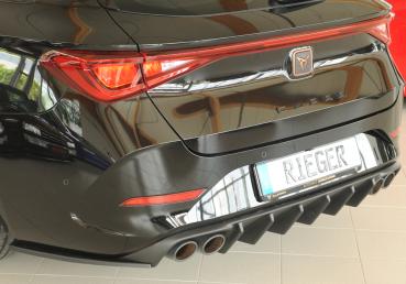 Rieger Heckeinsatz (für Fzg. ohne AHK) für Cupra Leon (KL) ABS schwarz matt (Lackierung erforderlich) Y 00027071