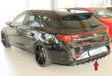 Rieger Heckeinsatz (für Fzg. ohne AHK) für Cupra Leon (KL) ABS schwarz matt (Lackierung erforderlich) Y 00027071