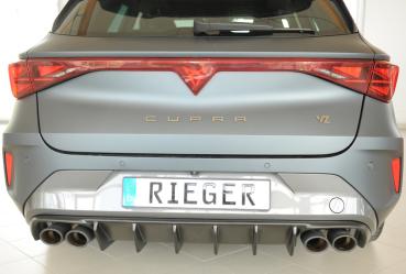 Rieger Heckeinsatz (für Fzg. ohne AHK) für Cupra Leon (KL) ABS schwarz matt (Lackierung erforderlich) Y 00027071