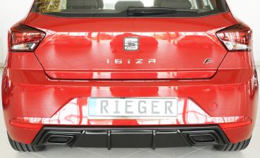 Rieger Heckeinsatz für Seat Ibiza (KJ) ABS schwarz matt (Lackierung erforderlich) K 00027101