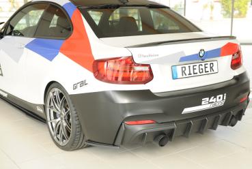 Rieger Heckschürzenansatz seitlich links für BMW 2er F22/ F23 (1C) ABS schwarz matt (Lackierung erforderlich) Y 00035106