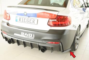 Rieger Heckschürzenansatz seitlich rechts für BMW 2er F22/ F23 (1C) ABS schwarz matt (Lackierung erforderlich) Y 00035107