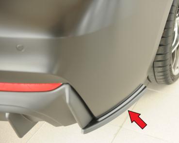 Rieger Heckschürzenansatz seitlich rechts für BMW 2er F22/ F23 (1C) ABS schwarz matt (Lackierung erforderlich) Y 00035107