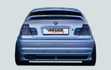 Rieger Heckansatz für BMW 3er E46 ABS schwarz matt (Lackierung erforderlich) K 00050106