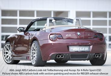 Rieger Heckansatz für BMW Z4 (E85) ABS schwarz matt (Lackierung erforderlich) K 00050509