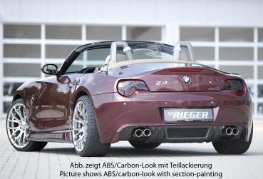 Rieger Heckansatz für BMW Z4 (E85) ABS schwarz matt (Lackierung erforderlich) K 00050510