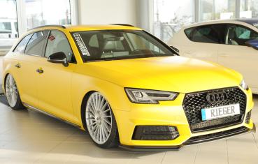 Rieger Spoilerschwert für Audi A4 (B9/F4) ABS schwarz matt (Lackierung erforderlich) Y 00055550
