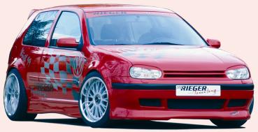 Rieger Grill mit einer Rippe für VW Golf 4 ABS schwarz matt (Lackierung erforderlich) K 00059012