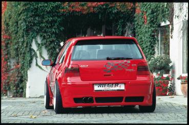 Rieger Heckansatz für VW Golf 4 ABS schwarz matt (Lackierung erforderlich) Y 00059060