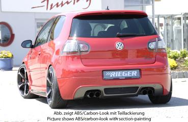 Rieger Heckansatz für VW Golf 5 ABS schwarz matt (Lackierung erforderlich) K 00059408