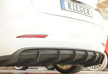 Rieger Heckeinsatz für originale Heckschürze für Tesla Model 3 (06/2018–09/2023, alle Modelle inkl. Performance, ohne Anhängekupplung) – ABS, inkl. Gutachten