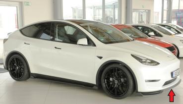 Rieger Spoilerschwert für originale Frontschürze für Tesla Model Y (ab 03/2020, alle Modelle inkl. Performance) – ABS schwarz-matt (Finish), inkl. ABE