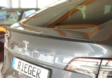 Rieger Heckklappenspoiler für Tesla Model Y (ab 03/2020, alle Modelle inkl. Performance) – ABS, Lackierung erforderlich, inkl. ABE