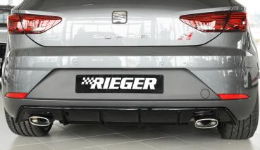 Rieger Heckeinsatz für Seat Leon Cupra (5F) Glossy schwarz glänzend K 00088136