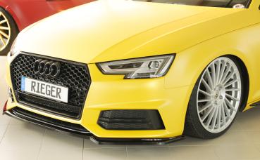 Rieger Spoilerschwert für Audi A4 (B9/F4) Glossy schwarz glänzend Y 00088226