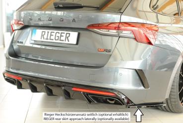 Rieger Heckeinsatz für Skoda Octavia RS (NX) Glossy schwarz glänzend Y 00088255