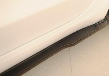 Rieger Seitenschwelleransatz links für originale Seitenschweller für Tesla Model 3 (06/2018–09/2023 bis Facelift, ab 10/2023 Facelift, alle Modelle inkl. Performance) – ABS schwarz glänzend, inkl. Gutachten