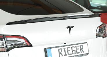 Rieger Heckklappenspoiler für Tesla Model Y (ab 03/2020, alle Modelle inkl. Performance) – ABS schwarz glänzend, inkl. ABE