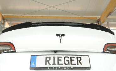 Rieger Heckklappenspoiler für Tesla Model Y (ab 03/2020, alle Modelle inkl. Performance) – ABS schwarz glänzend, inkl. ABE