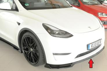 Rieger Spoilerschwert für originale Frontschürze für Tesla Model Y (ab 03/2020, alle Modelle inkl. Performance) – ABS schwarz glänzend, inkl. ABE