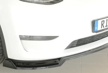 Rieger Spoilerschwert für originale Frontschürze für Tesla Model Y (ab 03/2020, alle Modelle inkl. Performance) – ABS schwarz glänzend, inkl. ABE