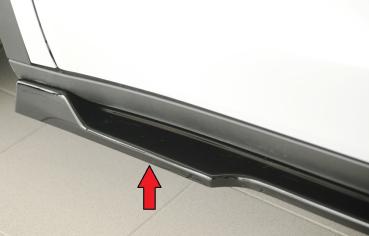 Rieger Seitenschwelleransatz links für originale Seitenschweller für Tesla Model Y (ab 03/2020, alle Modelle inkl. Performance) – ABS schwarz glänzend, inkl. Gutachten