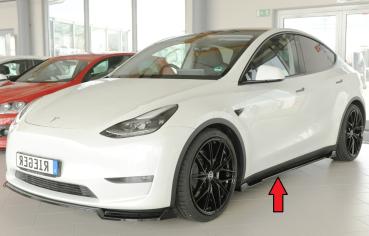 Rieger Seitenschwelleransatz links für originale Seitenschweller für Tesla Model Y (ab 03/2020, alle Modelle inkl. Performance) – ABS schwarz glänzend, inkl. Gutachten