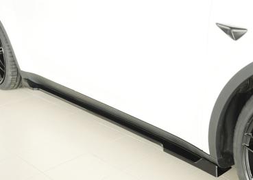 Rieger Seitenschwelleransatz rechts für originale Seitenschweller für Tesla Model Y (ab 03/2020, alle Modelle inkl. Performance) – ABS schwarz glänzend, inkl. Gutachten