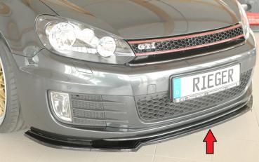 Rieger Spoilerschwert nur für GTI / GTD für VW Golf 6 GTI Glossy schwarz glänzend Y 00088390