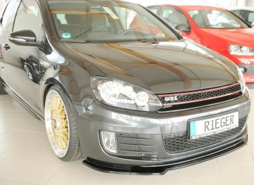 Rieger Spoilerschwert nur für GTI / GTD für VW Golf 6 GTI Glossy schwarz glänzend Y 00088390