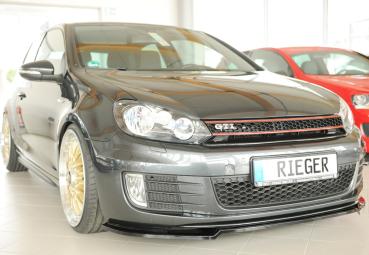 Rieger Spoilerschwert nur für GTI / GTD für VW Golf 6 GTI Glossy schwarz glänzend Y 00088390