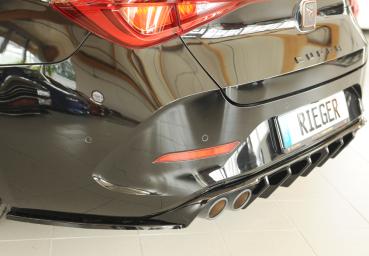Rieger Heckeinsatz (für Fzg. ohne AHK) für Cupra Leon (KL) Glossy schwarz glänzend Y 00088413