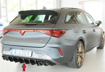 Rieger Heckeinsatz (für Fzg. ohne AHK) für Cupra Leon (KL) Glossy schwarz glänzend Y 00088413