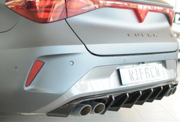 Rieger Heckeinsatz (für Fzg. ohne AHK) für Cupra Leon (KL) Glossy schwarz glänzend Y 00088413