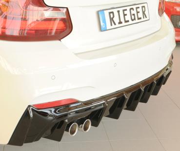 Rieger Heckeinsatz für BMW 2er F22/ F23 (1C) Glossy schwarz glänzend Y 00088426