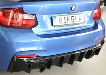 Rieger Heckeinsatz für BMW 2er F22/ F23 (1C) Glossy schwarz glänzend Y 00088427