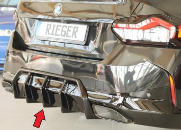 Rieger Heckeinsatz (Mittelteil) für BMW 2er G42 (G2C) Glossy schwarz glänzend Y 00088436