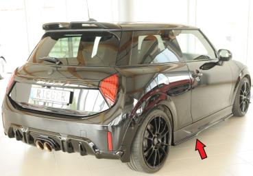 Rieger Seitenschwelleransatz rechts für Mini Cooper C (FM6/F66/F67) Glossy schwarz glänzend Y 00088442
