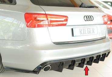 Rieger Heckeinsatz (für Fzg. ohne AHK) für Audi A6 (4G/C7) Glossy schwarz glänzend Y 00088455