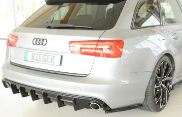 Rieger Heckeinsatz (für Fzg. ohne AHK) für Audi A6 (4G/C7) Glossy schwarz glänzend Y 00088455