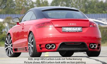Rieger Heckansatz für Audi TT (8J) Carbon Look glänzend K 00099050