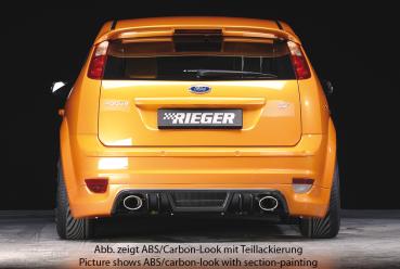 Rieger Heckschürzenansatz für Ford Focus 2 Carbon Look glänzend Y 00099101