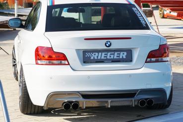 Rieger Heckeinsatz für BMW 1er E82, E88 (182/1C) Carbon Look glänzend Y 00099135