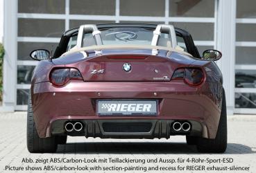 Rieger Heckansatz für BMW Z4 (E85) Carbon Look glänzend K 00099853