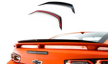 Maxton Design Spoiler CAP für Chevrolet Camaro SS Mk6 Facelift schwarz Hochglanz