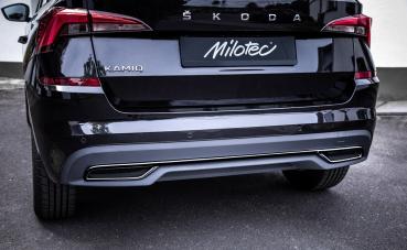 Milotec - Auspuff-Dummies schwarz für Skoda Kamiq NW bis Facelift