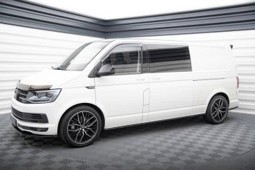 Maxton Design Seitenschweller Ansatz für VW T6.1 Long schwarz Hochglanz