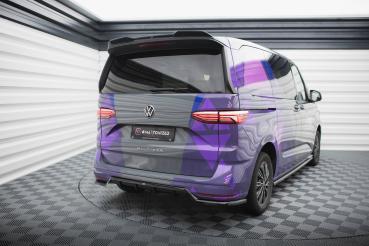 Maxton Design Mittlerer Cup Diffusor DTM Look Heck Ansatz für VW Multivan T7 schwarz Hochglanz