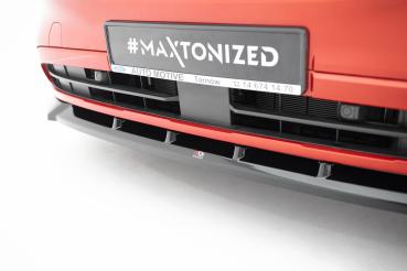 Maxton Design Front Ansatz für V.1 Ford Transit Custom / Tourneo Custom Mk2 schwarz Hochglanz